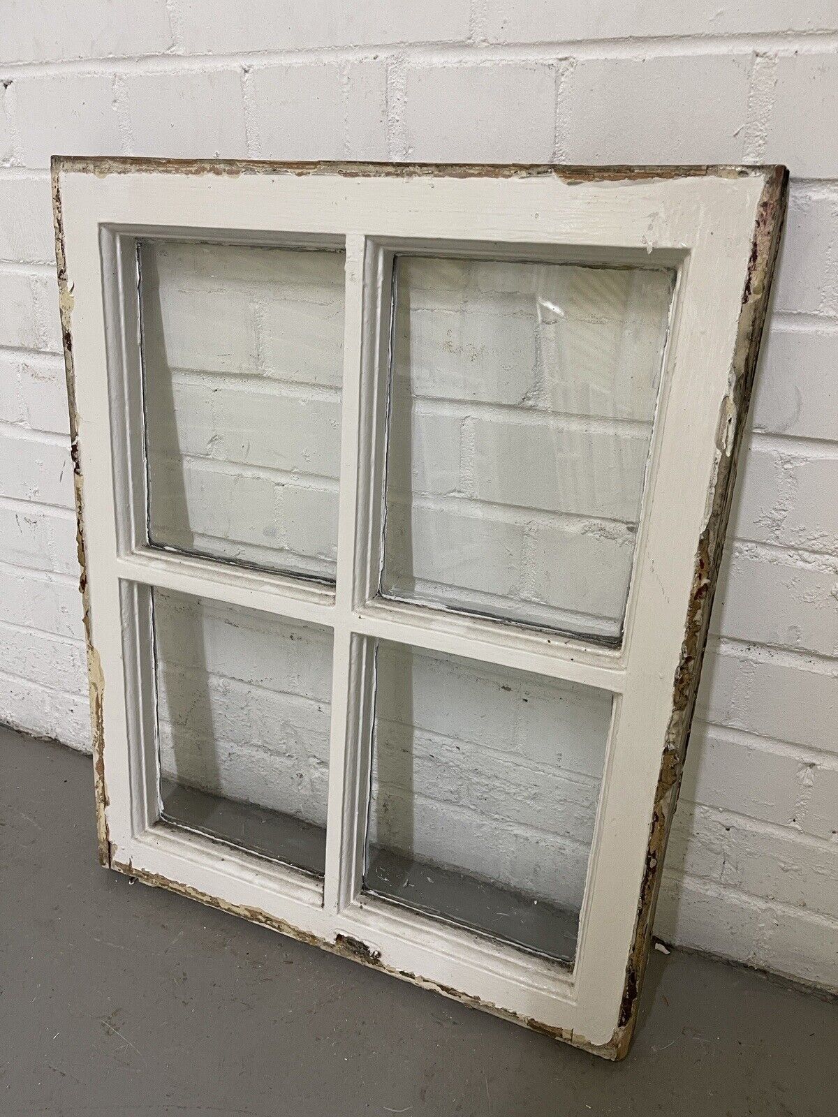 Reclaimed Old Georgian 4 Panel Wooden Window 515 x 635mm