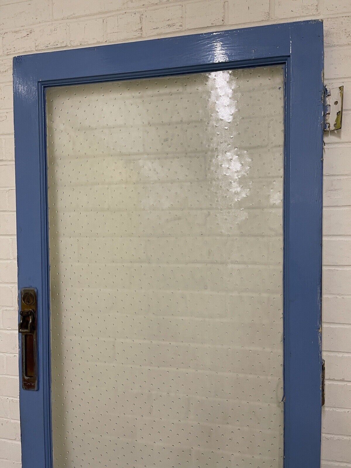 Reclaimed Polka Dot Raised 50s 60s 70s Glass External Door 1963 x 830mm