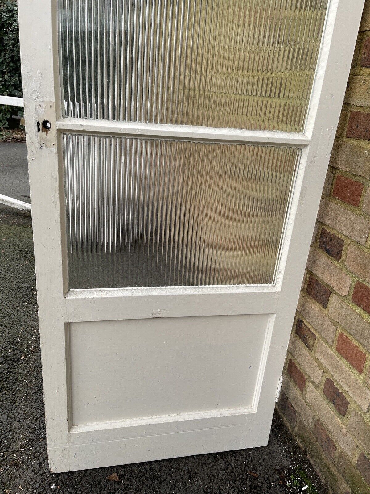 Reclaimed Reeded Glass Internal Or External Door 1945 x 725mm
