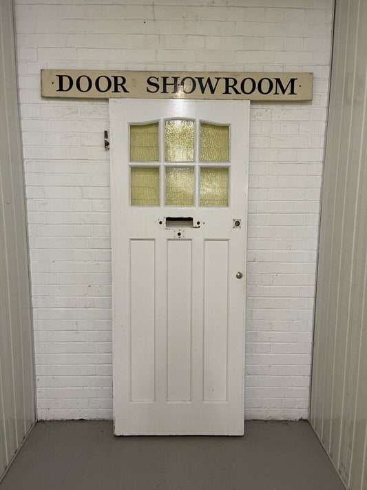 Reclaimed Victorian Edwardian Wooden Panel Front Door 2018 x 810mm