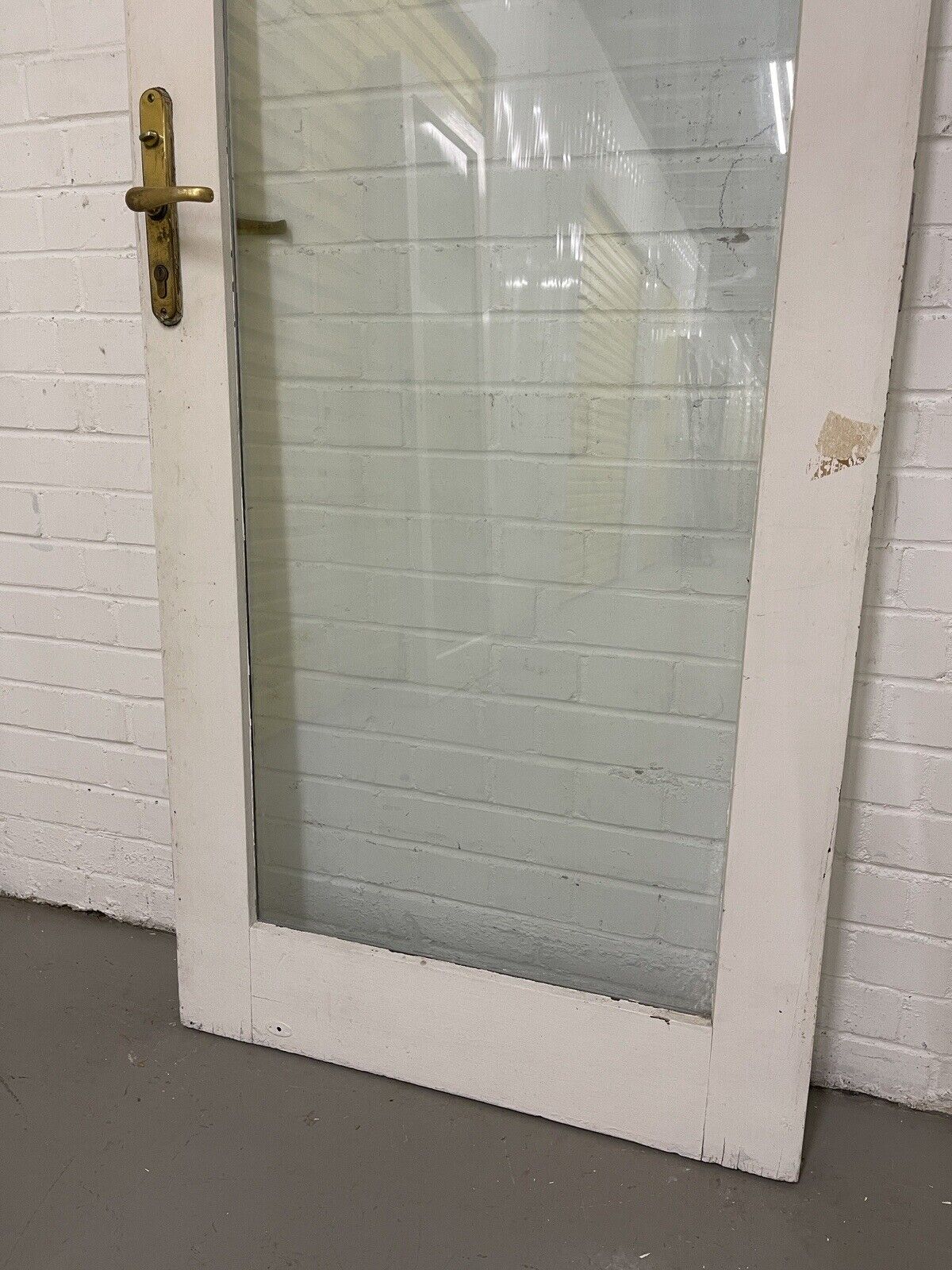 Reclaimed Old Double Glazed Glass Wooden Door 1965 x 805mm