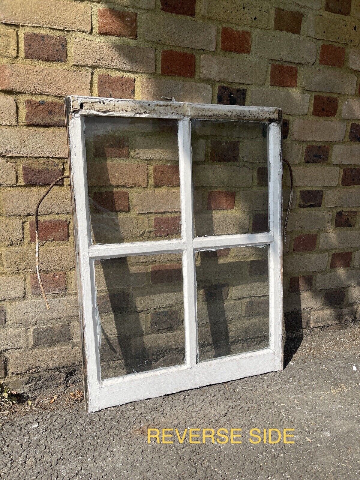 Reclaimed Old Georgian 4 Panel Wooden Window 845 x 640mm