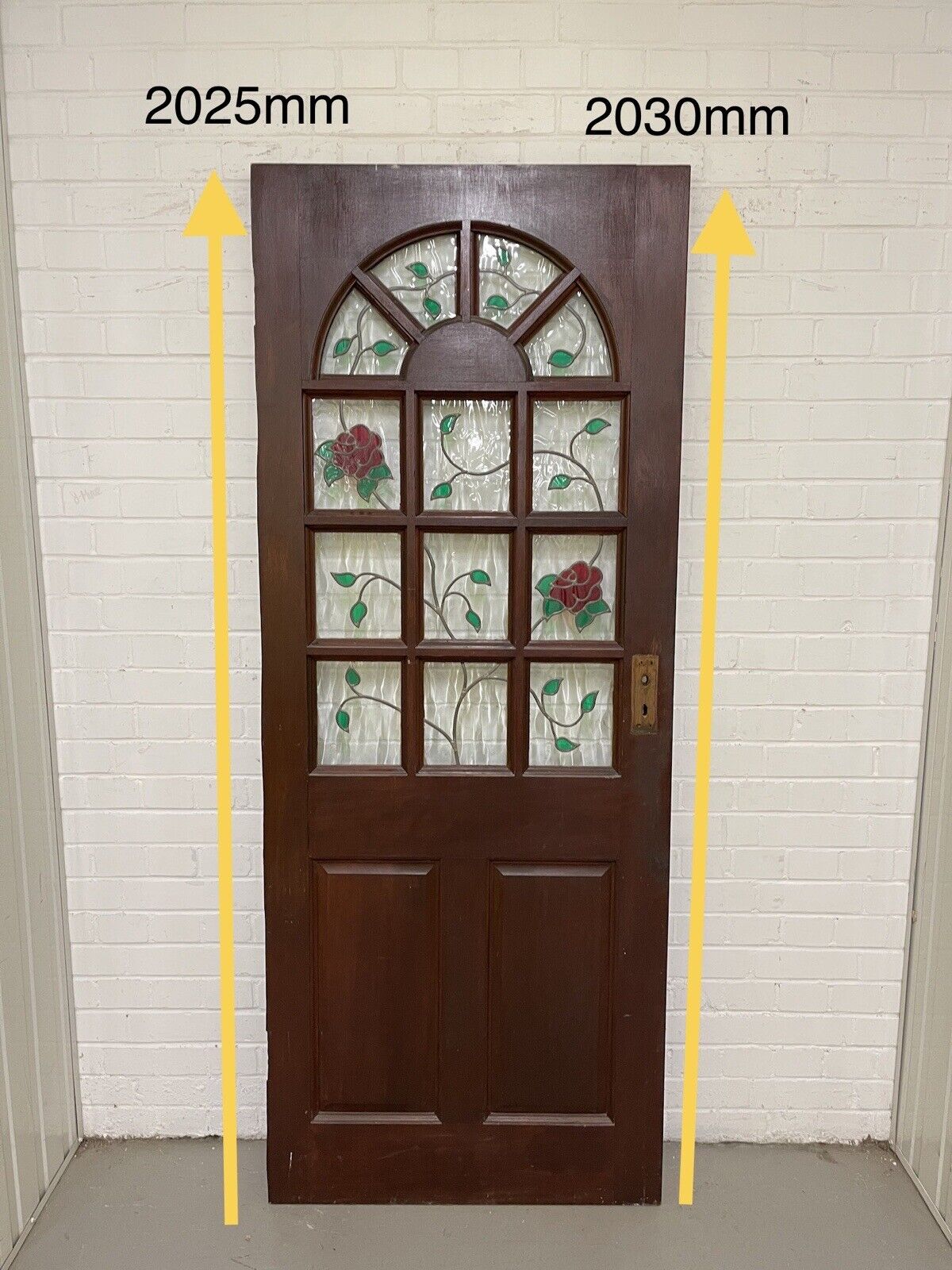 Reclaimed  Style Wooden Panel External Front Door 2025 or 2030 x 805mm