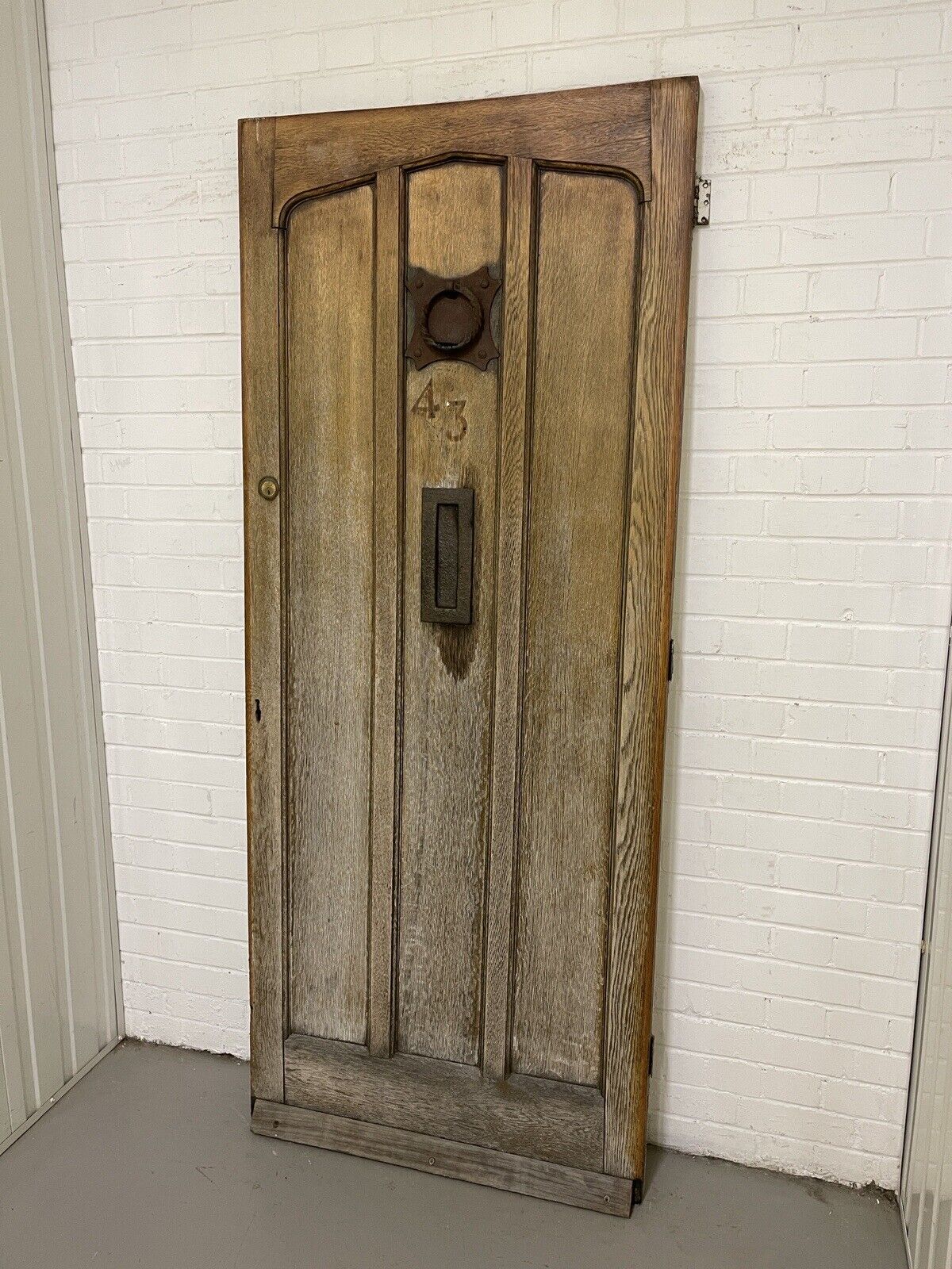 Reclaimed Victorian Edwardian Wooden Panel External Front Door 2073 x 860mm