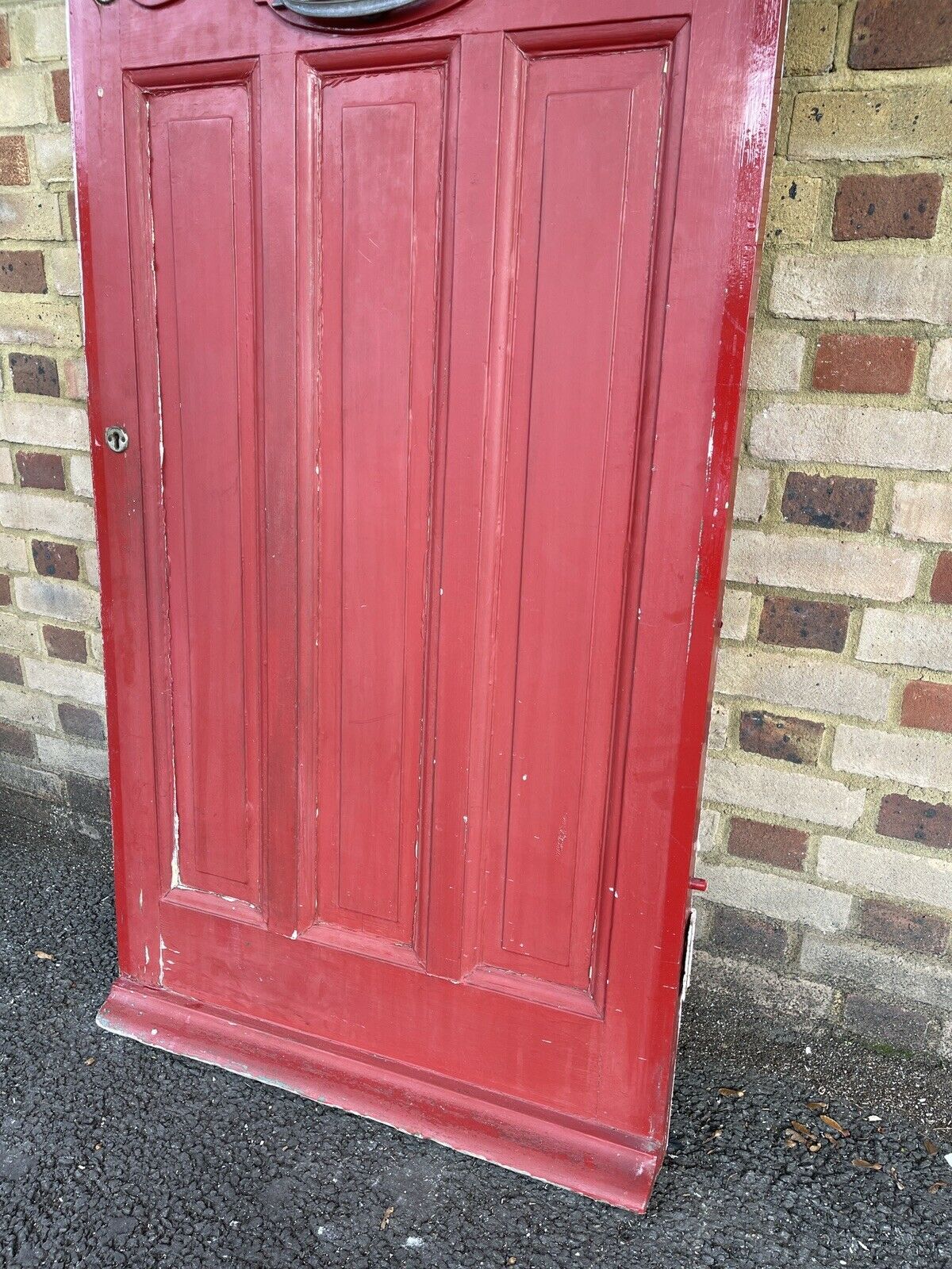 Reclaimed Victorian Edwardian Wooden Panel External Front Door 2030 x 810mm