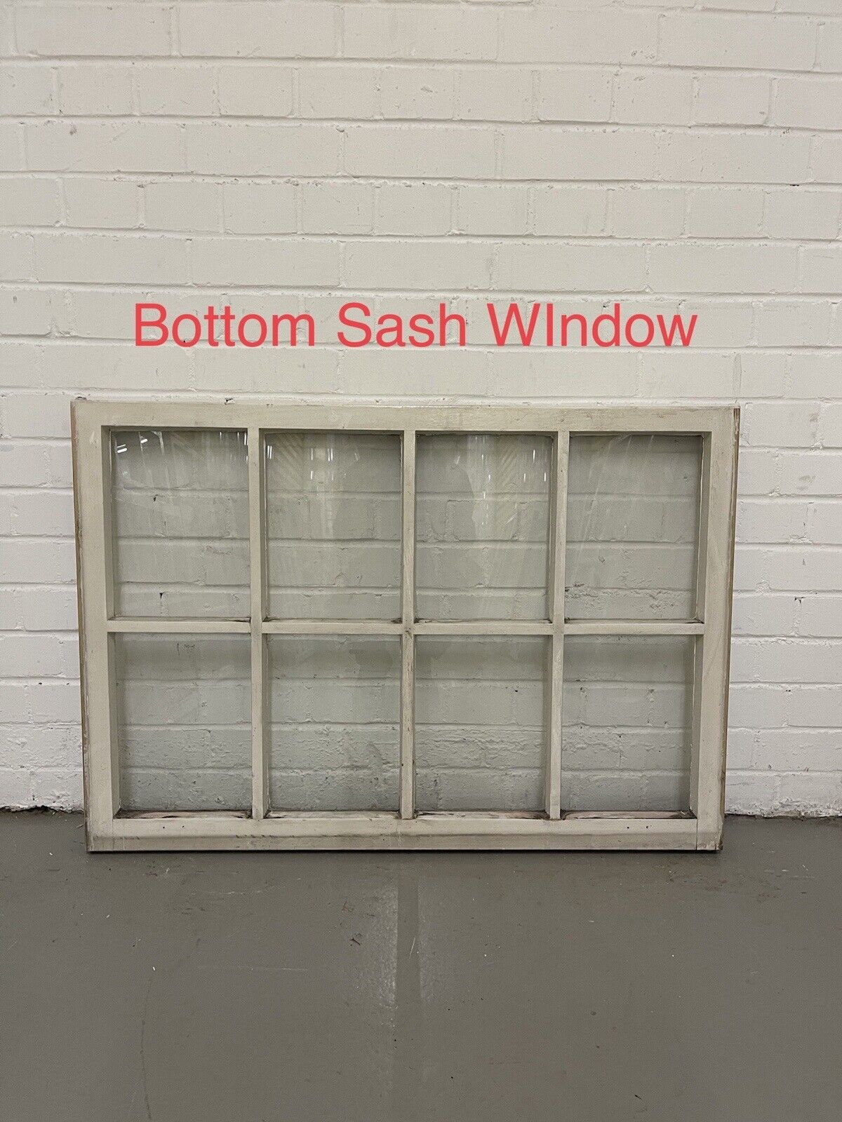 Pair of Modern Georgian 8 Panel Wooden Top Bottom Window 985 x 675 985 x 685