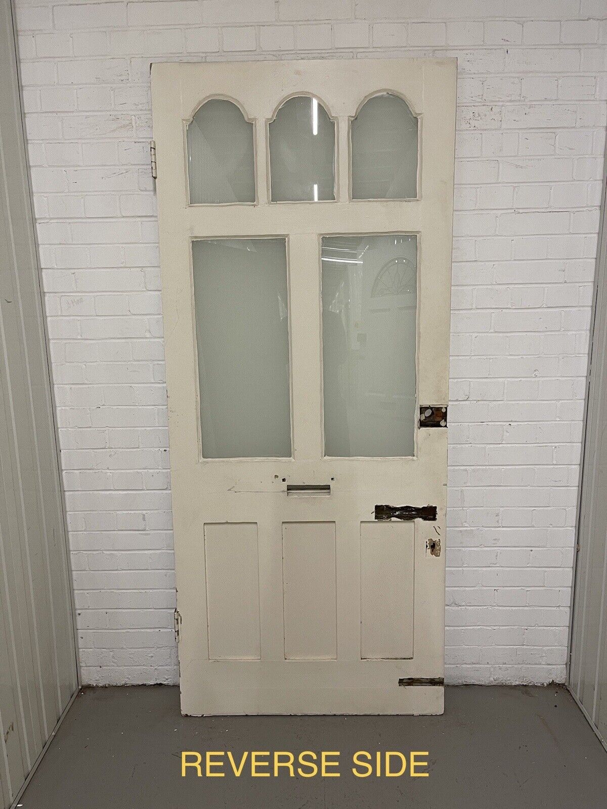 Reclaimed Victorian Edwardian Wooden Panel Front Door 2115 or 2125 x 910mm