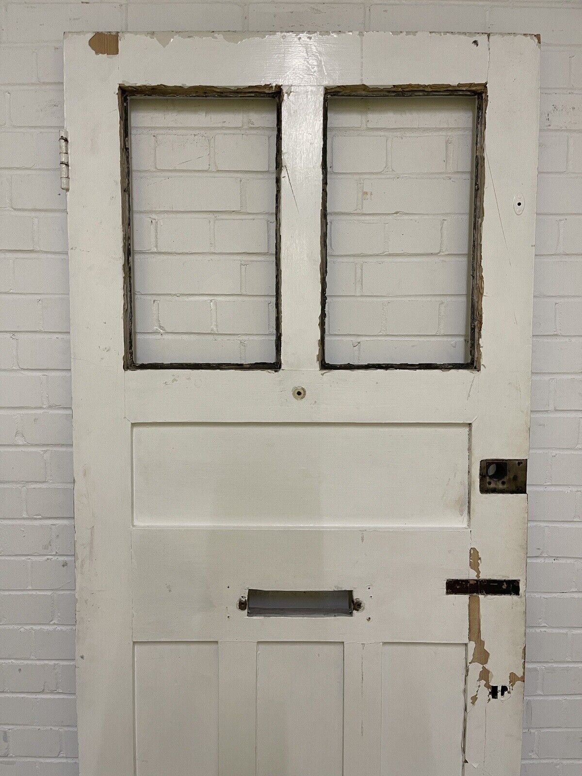 Reclaimed Victorian Edwardian Wooden Panel External Front Door 2075 x 860mm