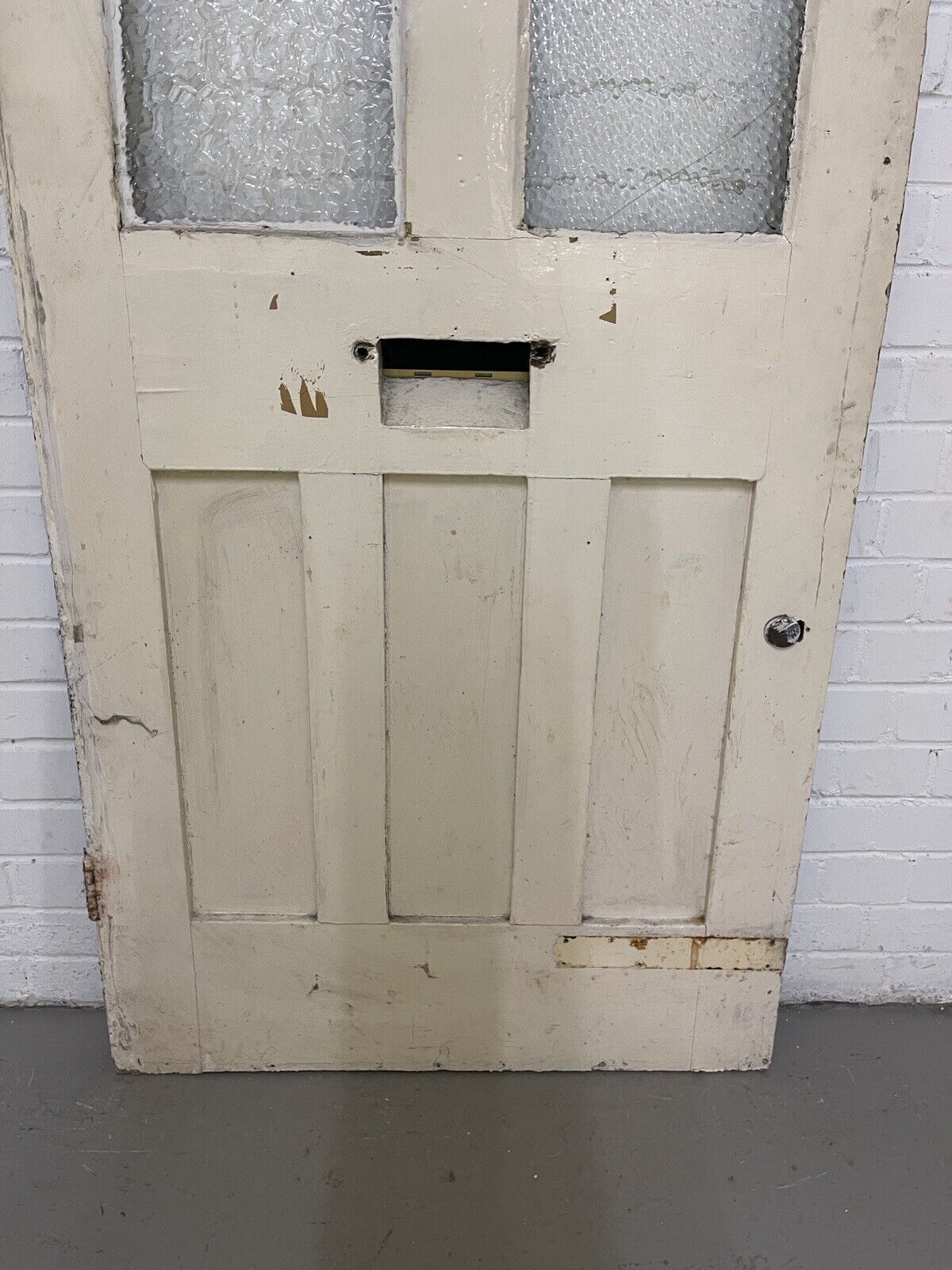 Reclaimed Edwardian Wooden Panel External Front Door 2015 0r 2027 x 810mm