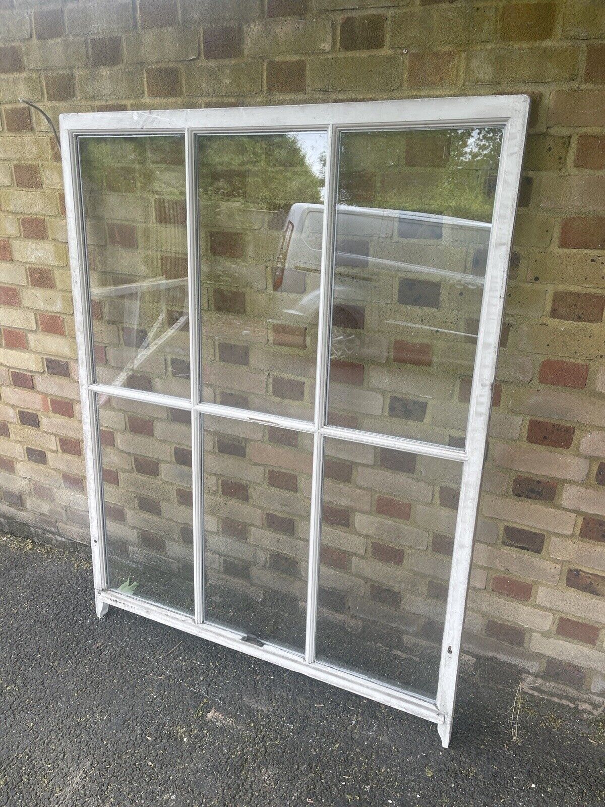 Large Reclaimed Double Glazed Georgian 6 Panel Wooden Window 1210 x 1585 or 1510mm