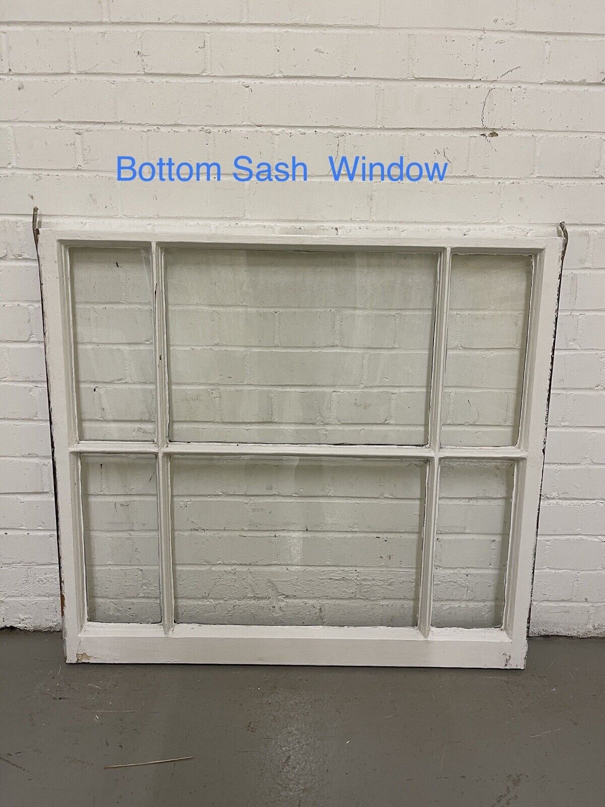 Pair Of Reclaimed Edwardian 6 Panel Wooden Sash Window 910 x 805mm 910 x 835mm