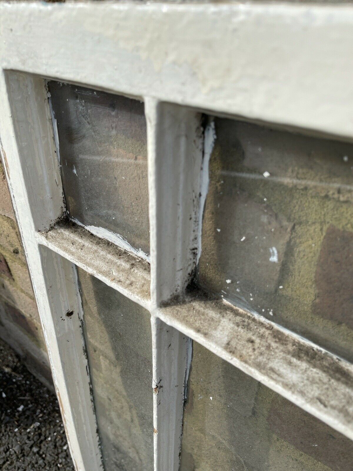 Reclaimed Old Edwardian 6 Panel Wooden Panel Sash Window