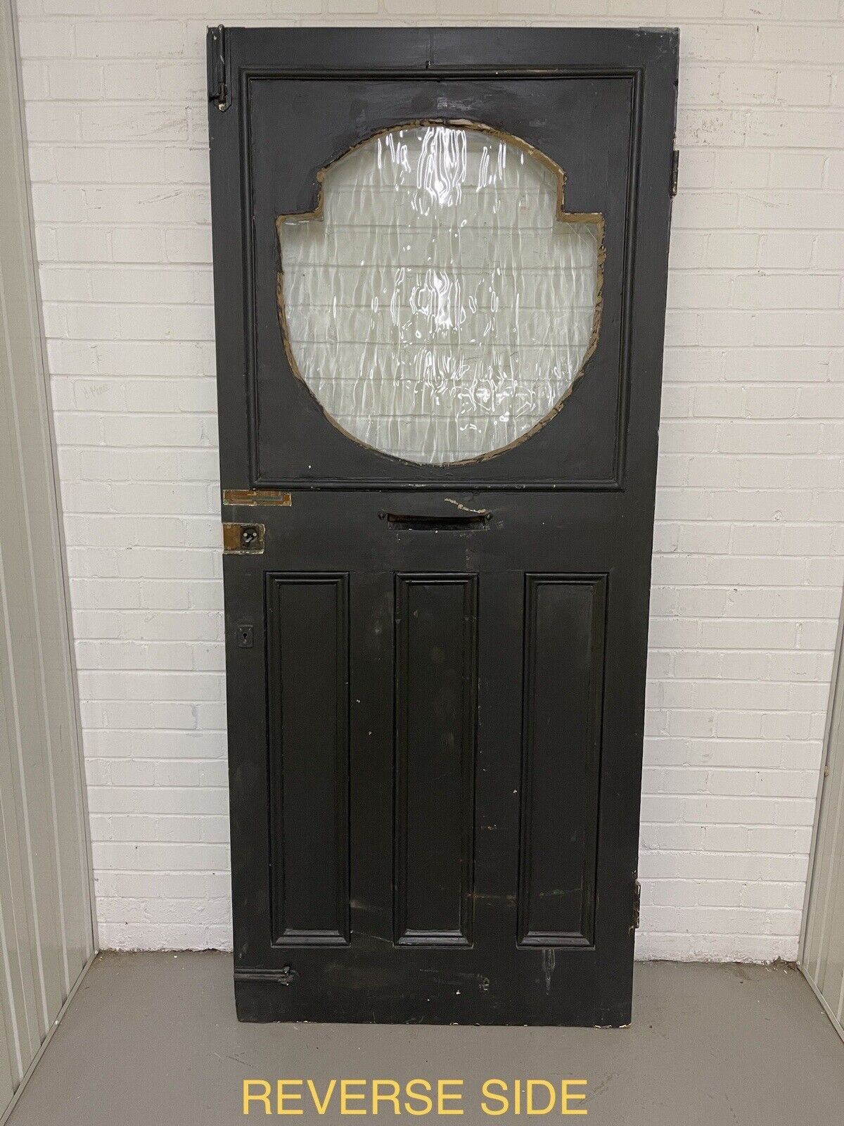 Reclaimed Victorian Edwardian Wooden Panel External Front Door 2130 x 915mm