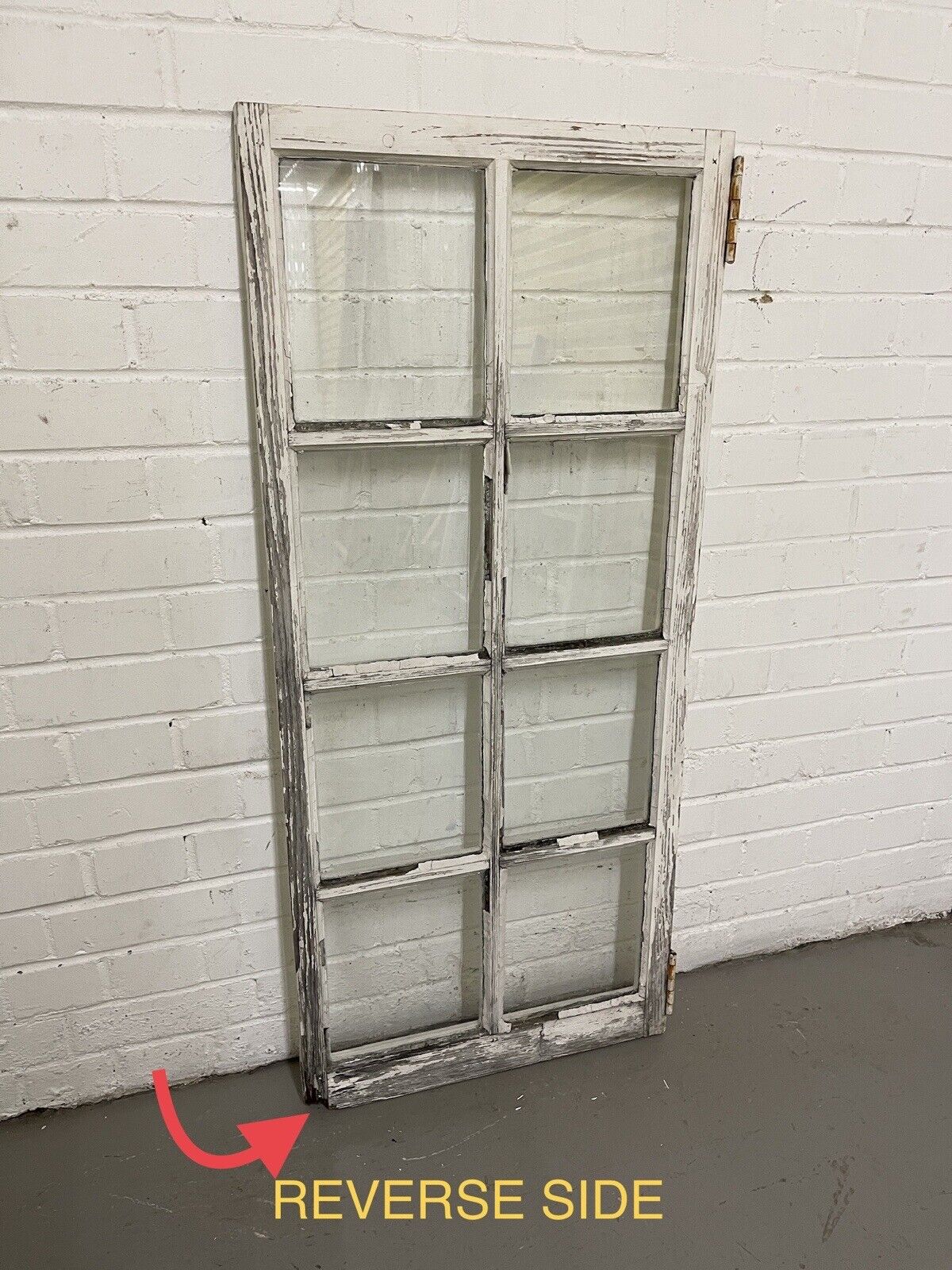 Reclaimed Old Georgian 8 Panel Wooden Window 1165 x 520mm