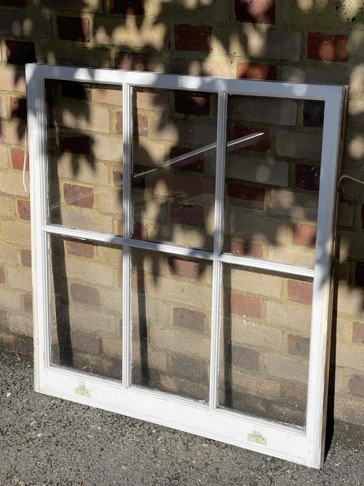 Reclaimed Old Georgian 6 Panel Wooden Window 945mm x 880mm