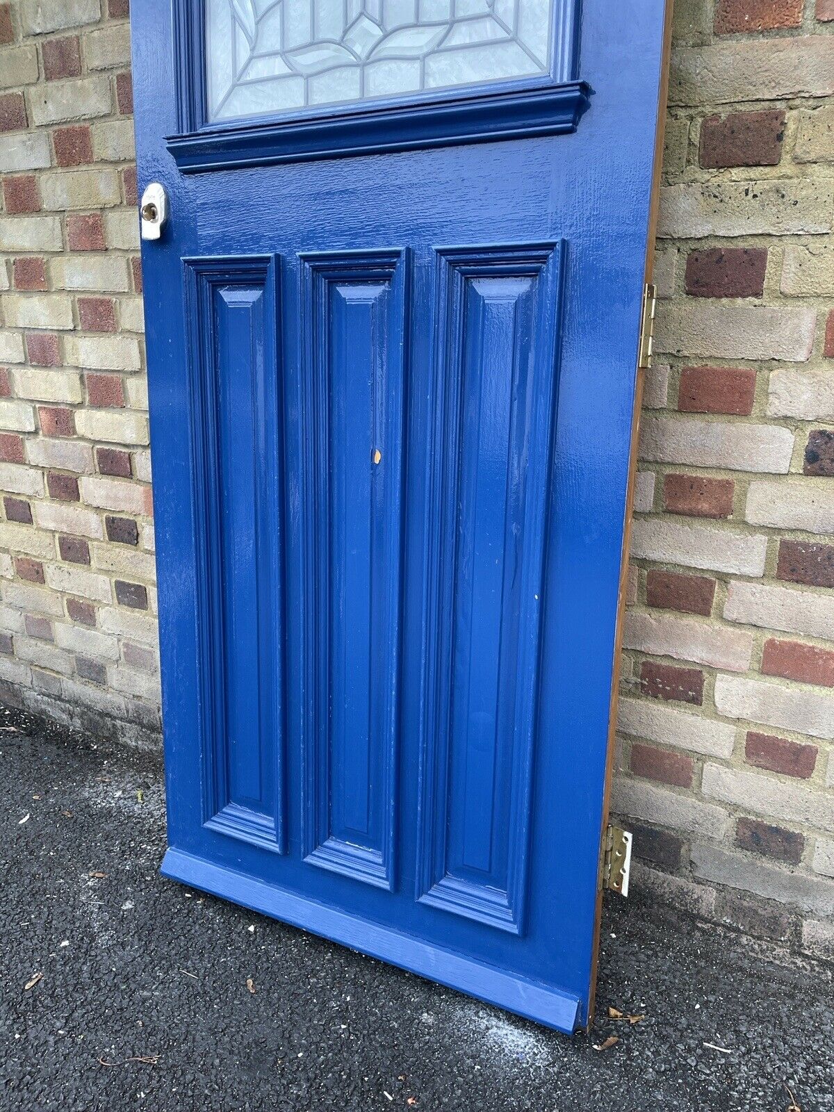 Reclaimed Edwardian Victorian Panel Front Oak Wooden Timber Door 1985 x 835mm