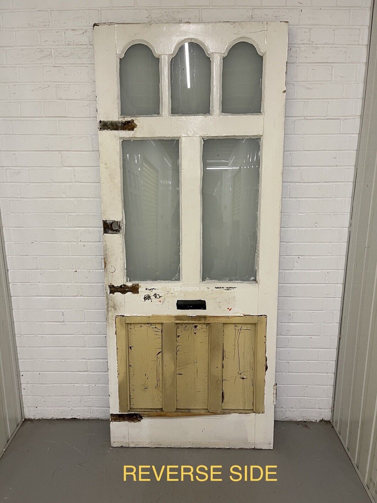 Reclaimed Victorian Edwardian Wooden Panel Front Door 2080 or 2085 x 865mm