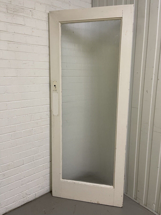 Reclaimed Reeded Glass Internal Or External Door 2015 x 805mm