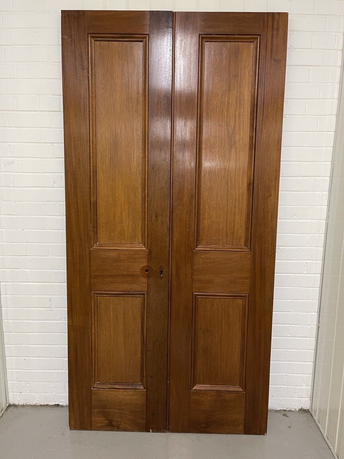 Reclaimed Large French Mahogany  Wooden Double Doors Provenance Knightsbridge