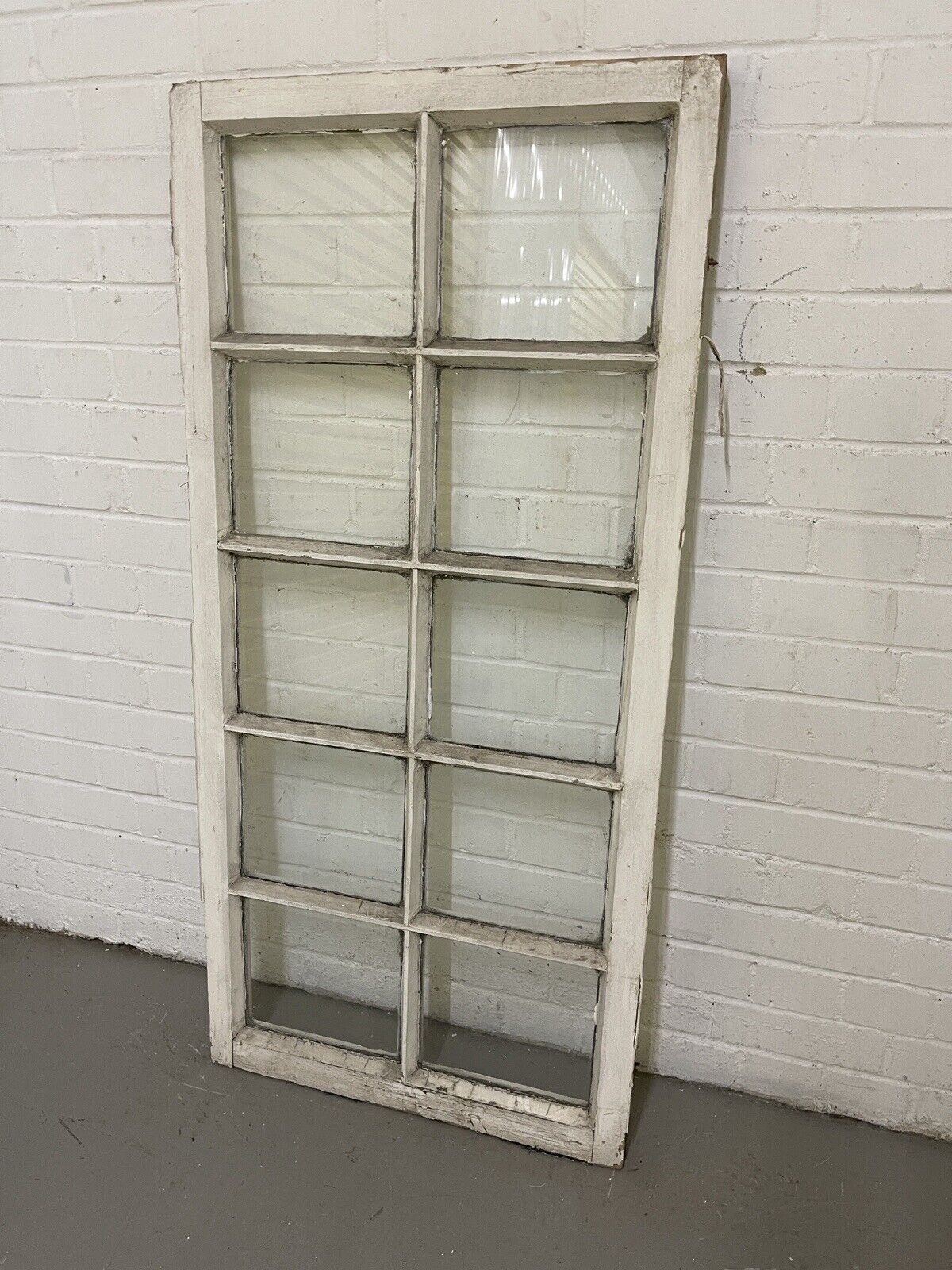 Modern Georgian 10 Panel Wooden Window 605 x 1295mm