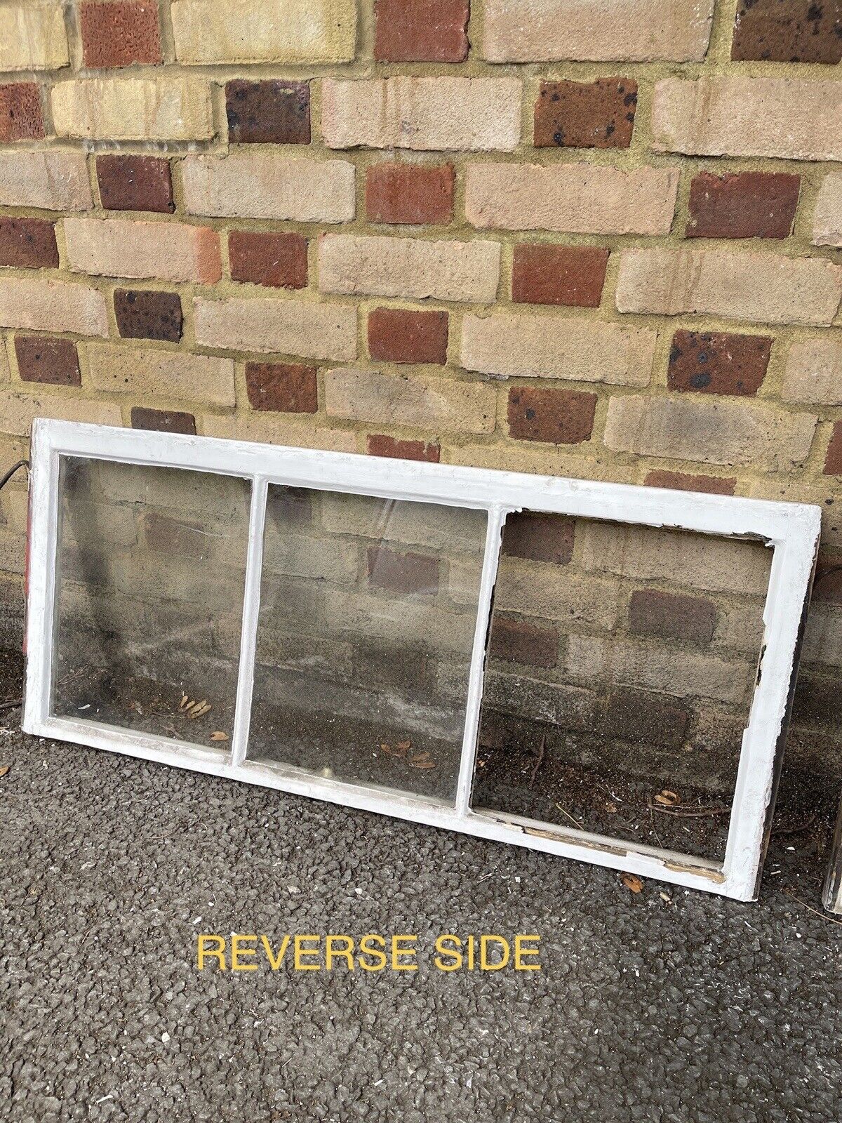 Three Reclaimed Edwardian 3 Panel Wooden Panel Sash Window 1010 x 450 1010 x 470