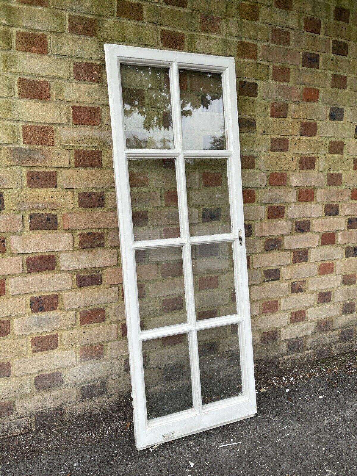 Reclaimed Old Georgian 8 Panel Wooden Window 1500 x 520mm