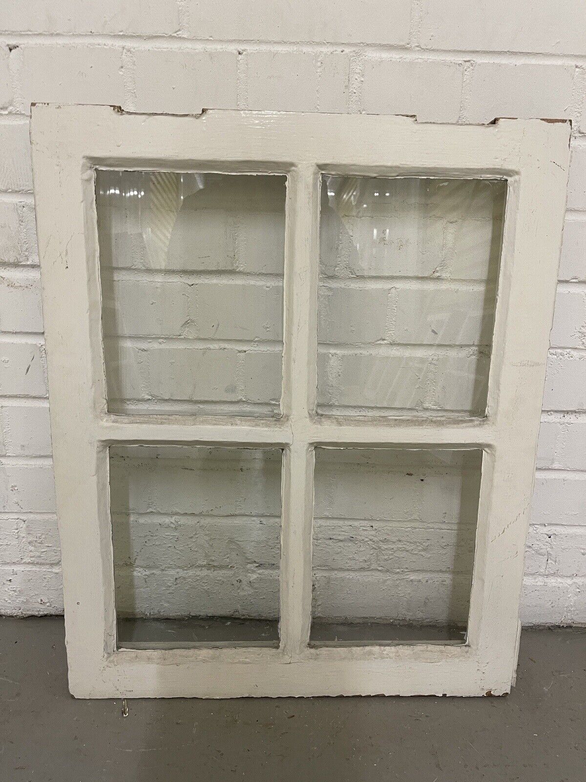 Reclaimed Old Georgian 4 Panel Wooden Window 515 x 635mm