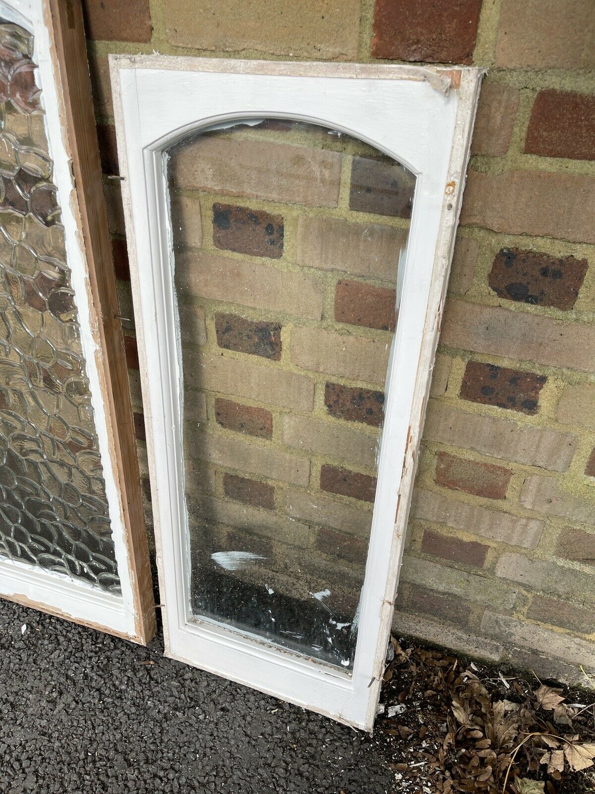 Job Lot Of Seven Reclaimed Old Edwardian Arch Wooden Sash Windows