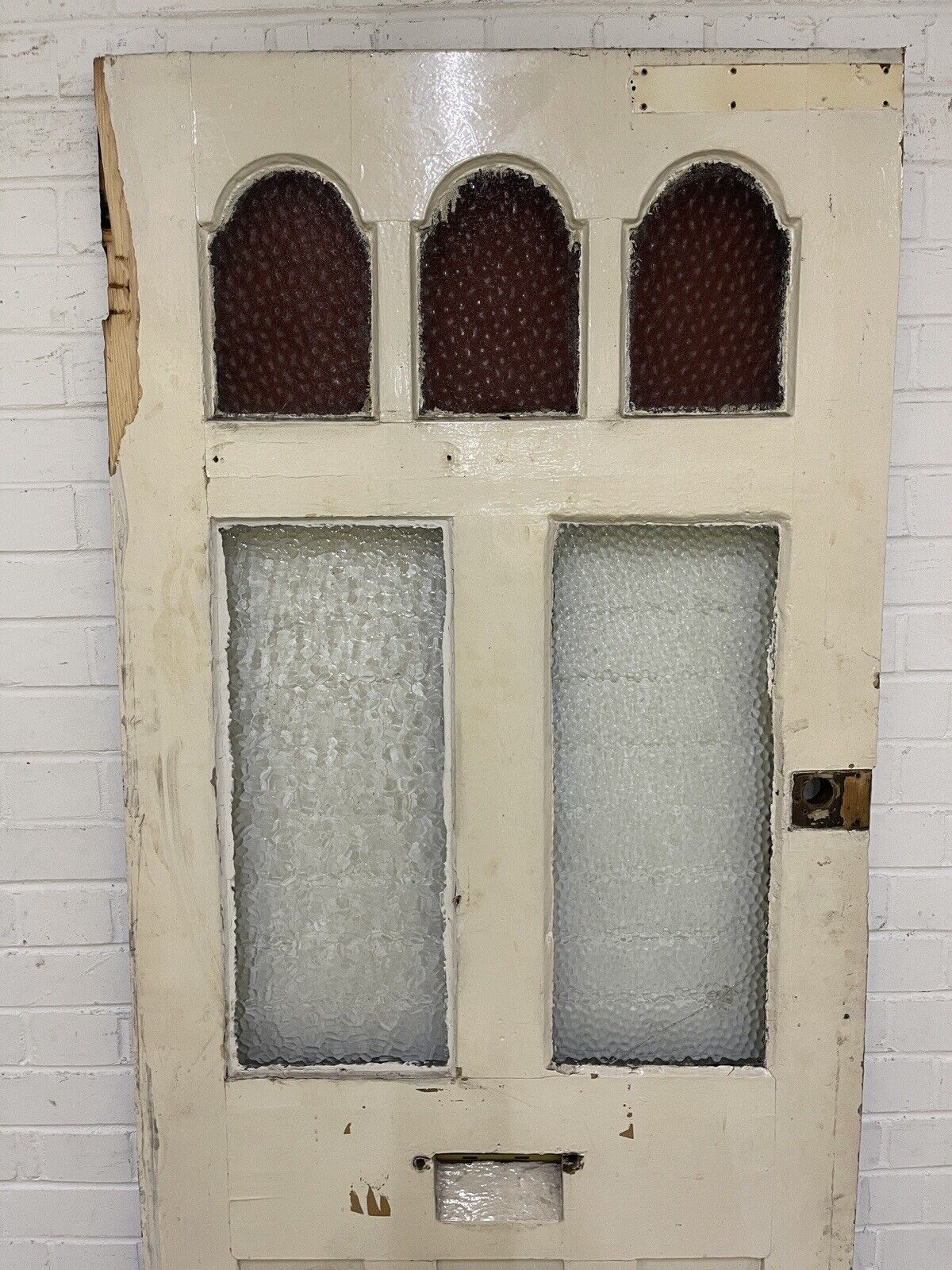 Reclaimed Edwardian Wooden Panel External Front Door 2015 0r 2027 x 810mm