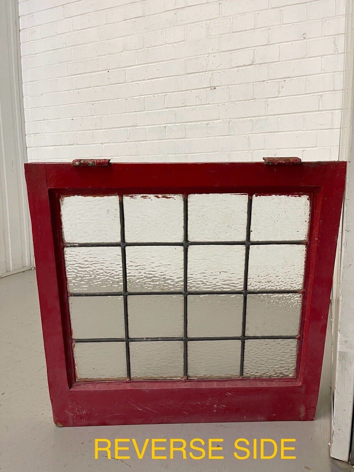 Job Lot of 6 Reclaimed Leaded Light Panel Wooden Windows Various Sizes