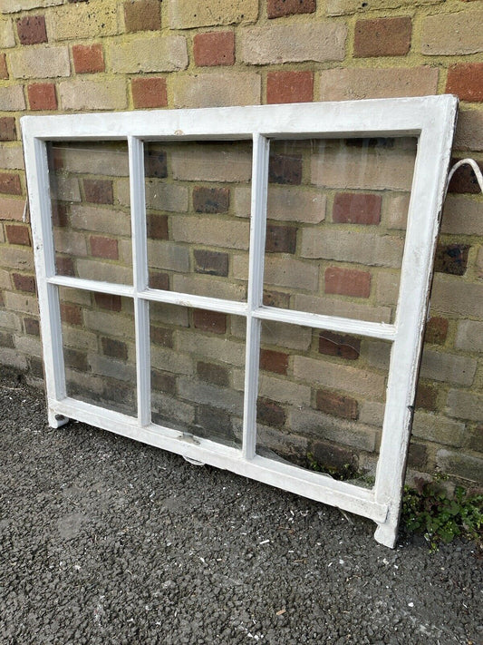 Reclaimed Old Georgian 6 Panel Wooden Sash Window