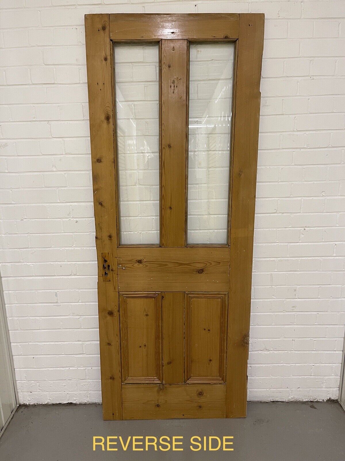 Original Vintage Reclaimed Victorian Pine Internal 4 panel Door 1940 x 760mm