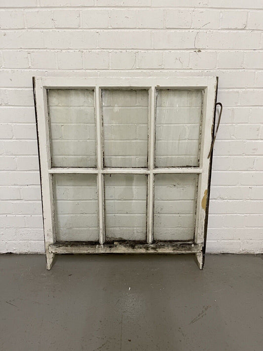 Reclaimed Georgian 6 Panel Wooden Panel Sash Window 780 x 900mm