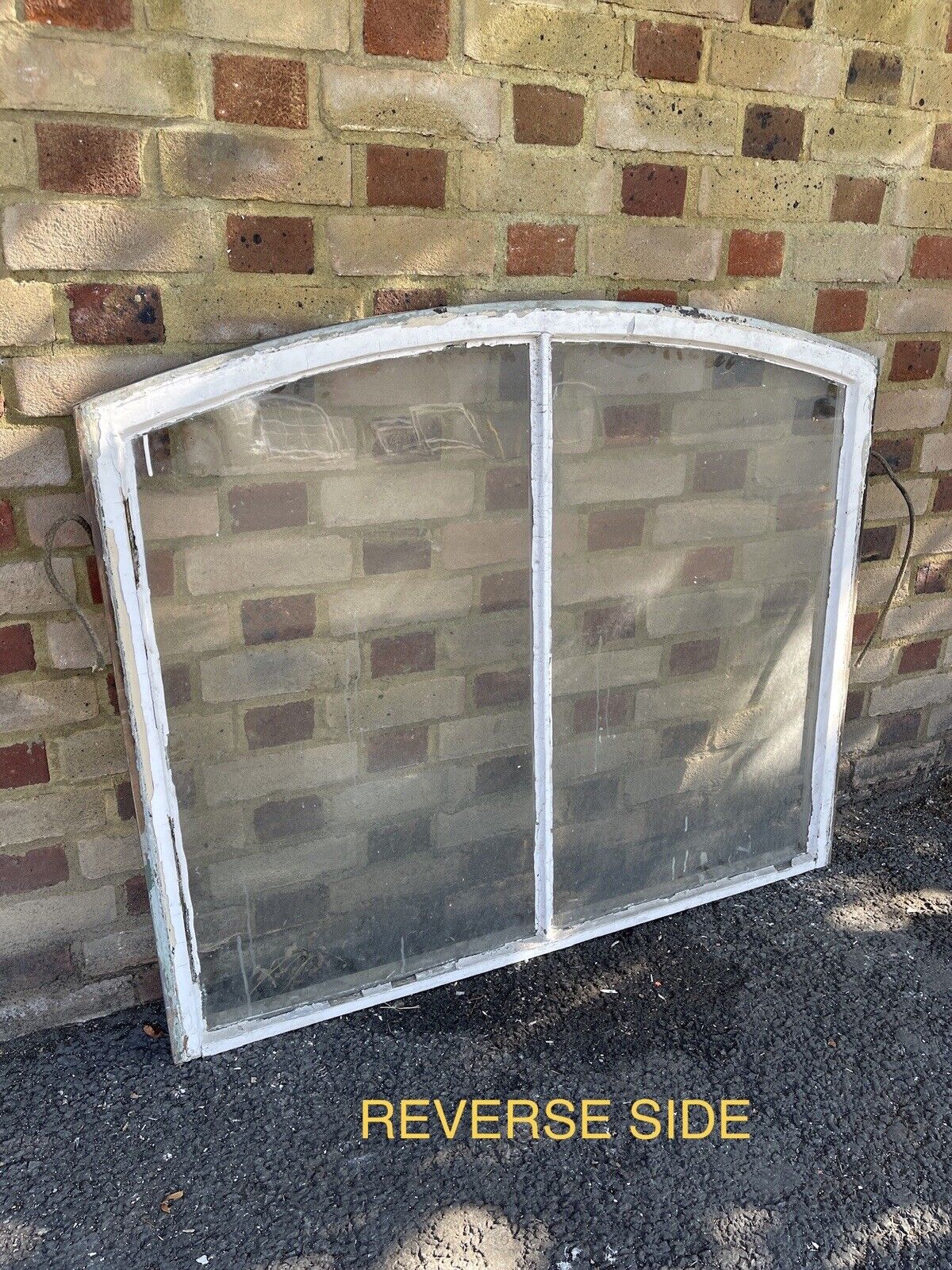 Reclaimed Old Victorian Edwardian Arch Panel Wooden Sash Window 1143mm x 972mm