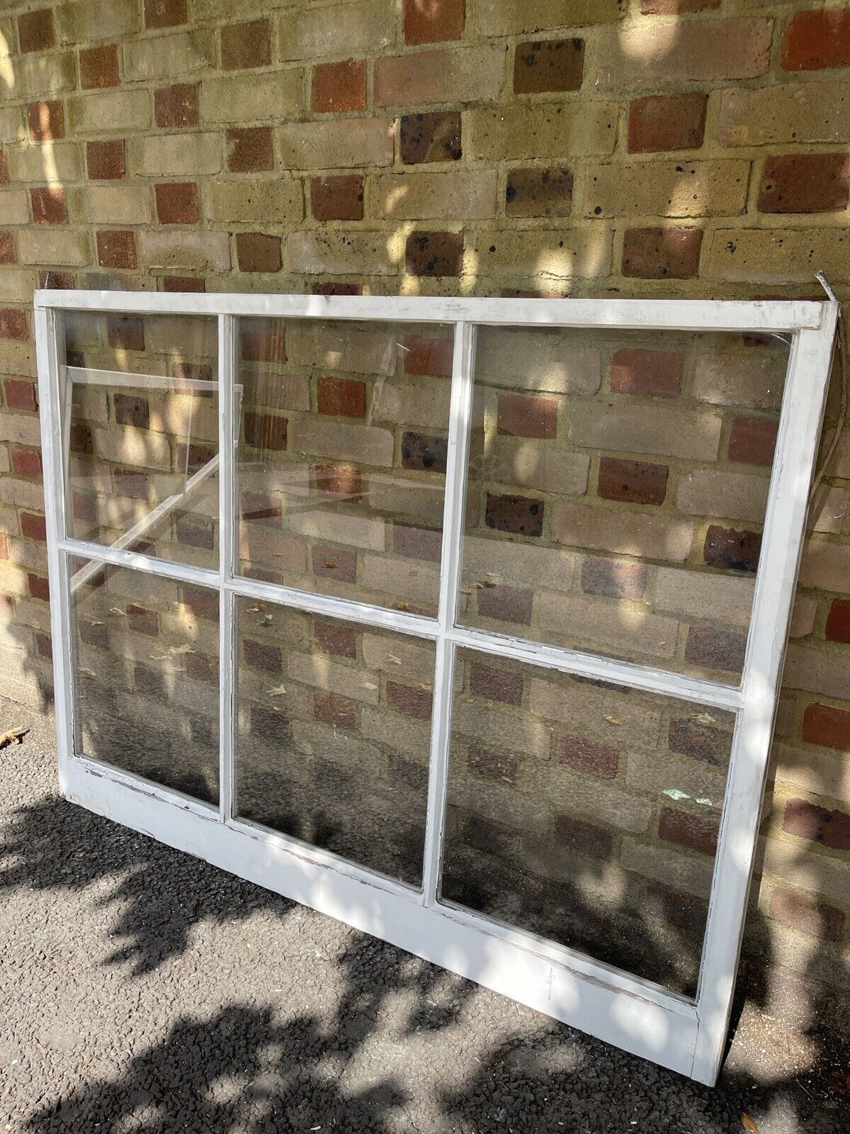 Reclaimed Old Georgian 6 Panel Wooden Window 1110mm or 1100mm x 1475mm