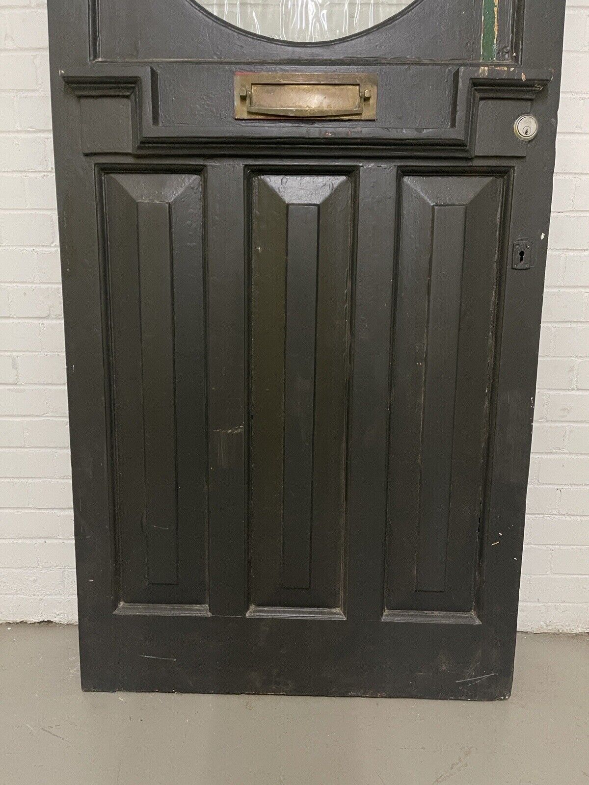 Reclaimed Victorian Edwardian Wooden Panel External Front Door 2130 x 915mm