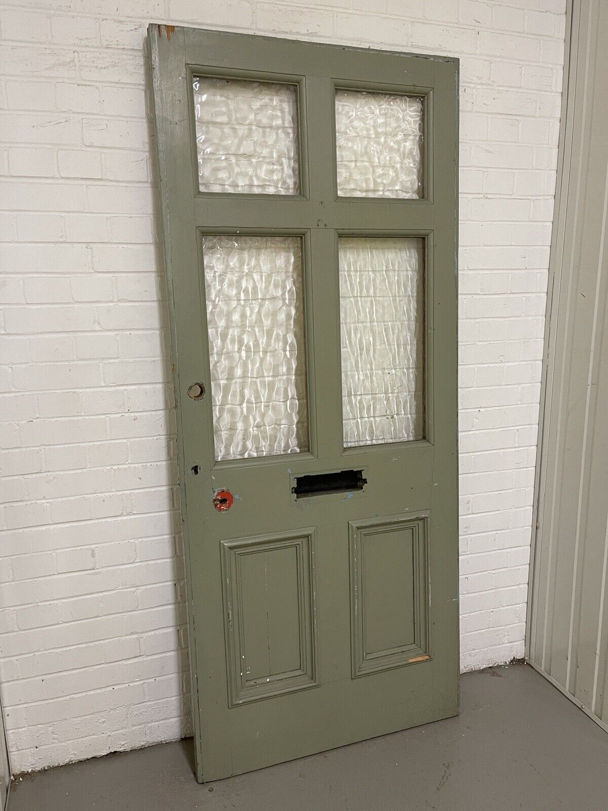 Reclaimed Victorian Edwardian Wooden Panel External Front Door 2053 x 880mm