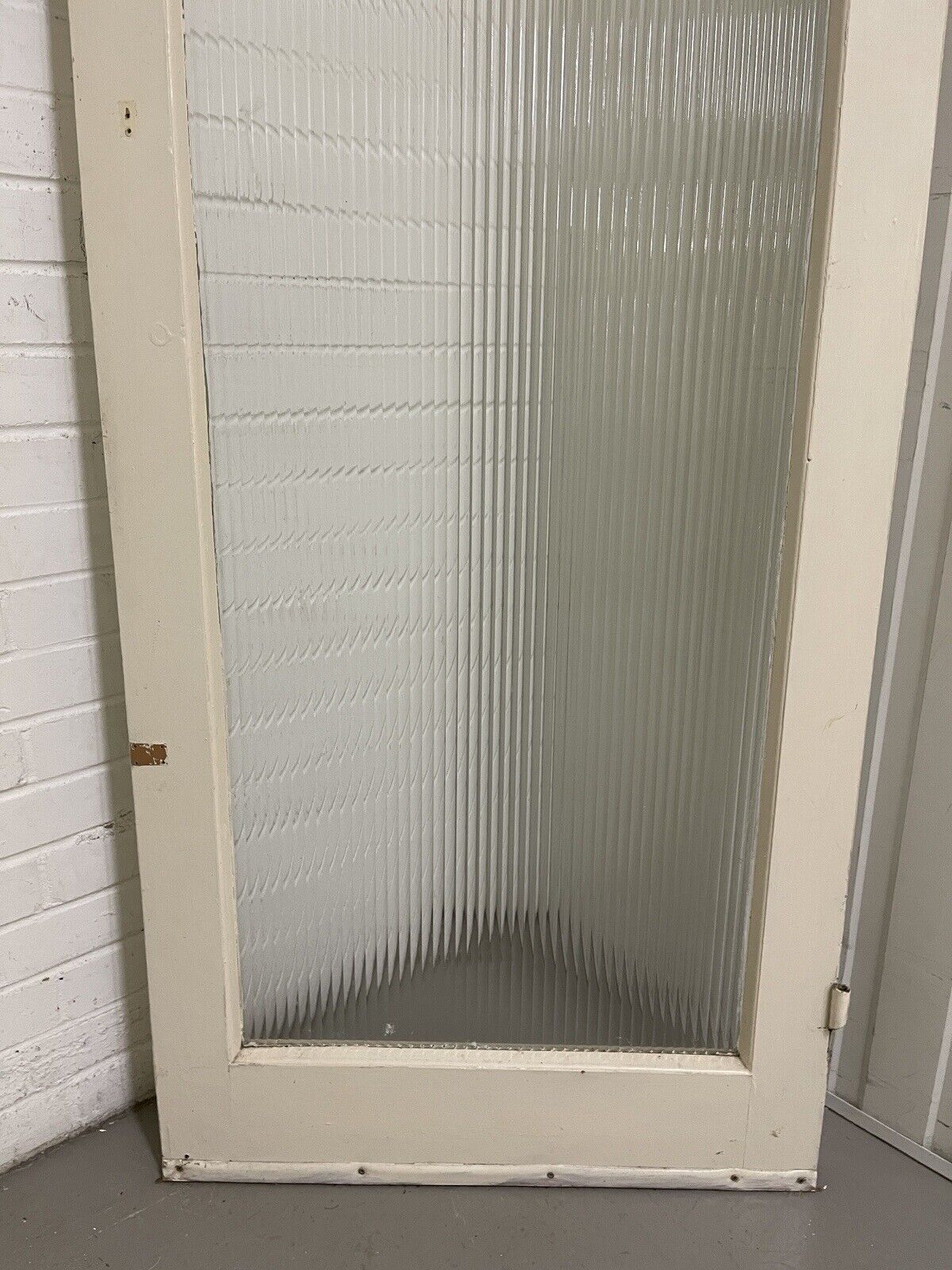 Reclaimed Reeded Glass Internal Or External Door 1937 or 1944 x 655mm