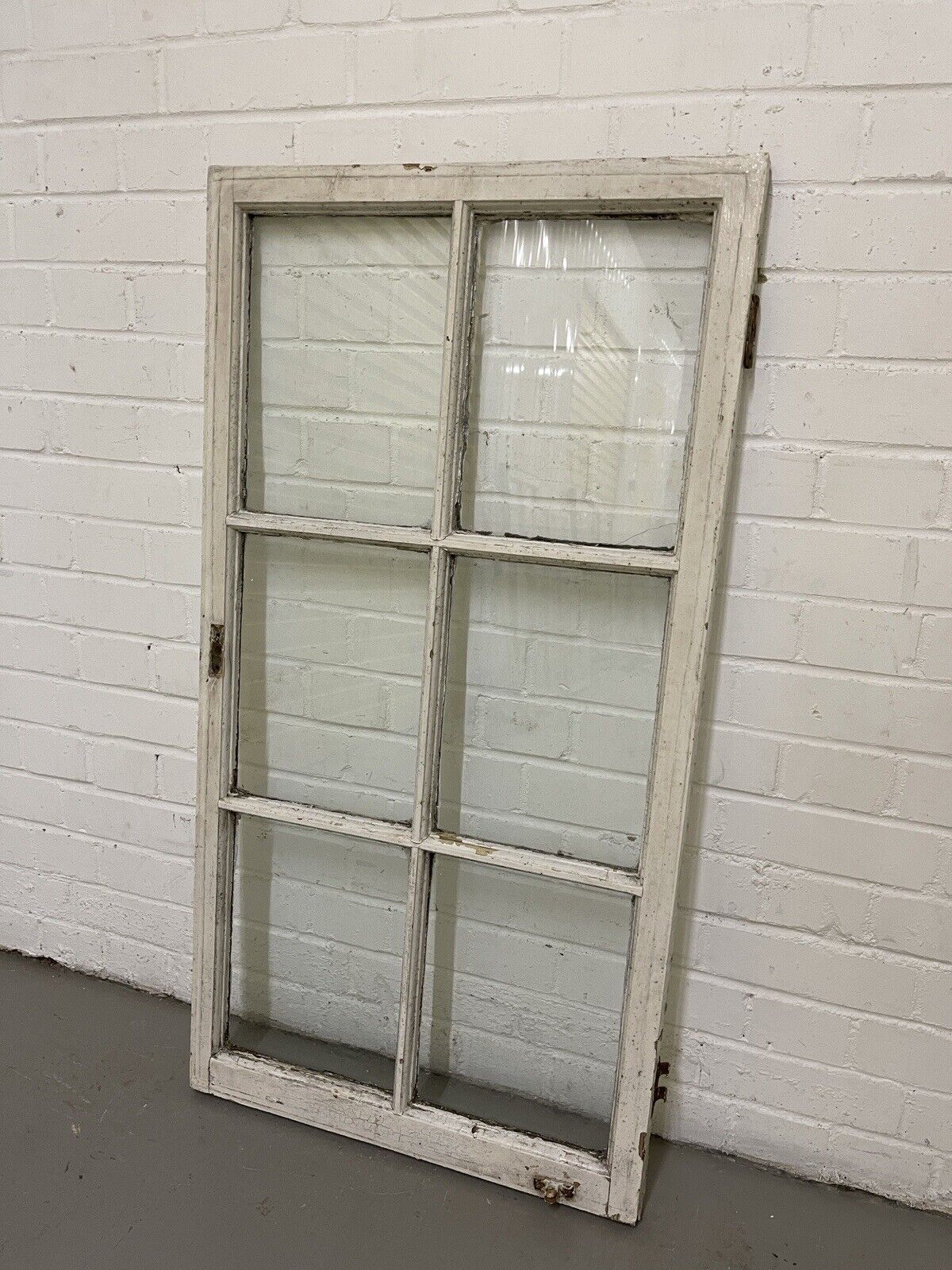Reclaimed Old Georgian 6 Panel Wooden Window 575 x 1095mm