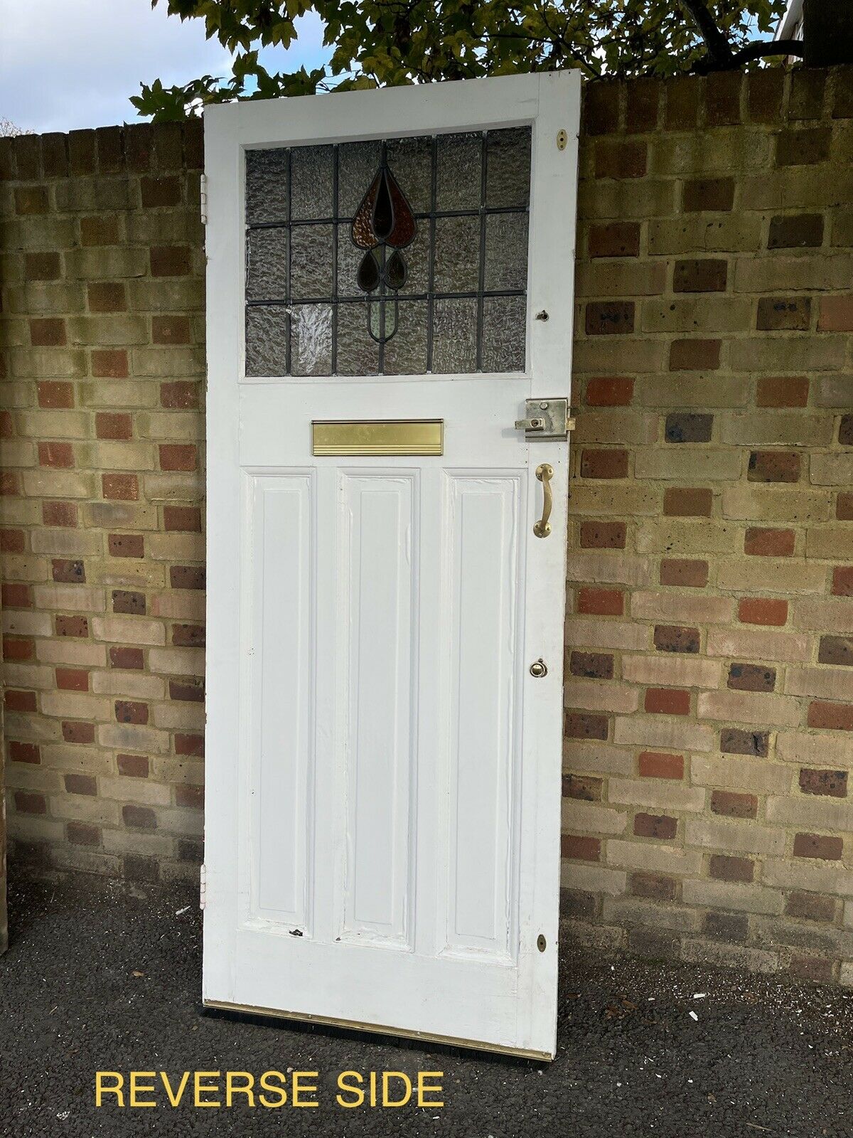 Reclaimed Victorian Edwardian Wooden Panel External Front Door 2030 x 810mm