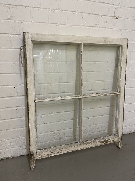 Reclaimed Old Georgian 4 Panel Wooden Window 865 x 725mm