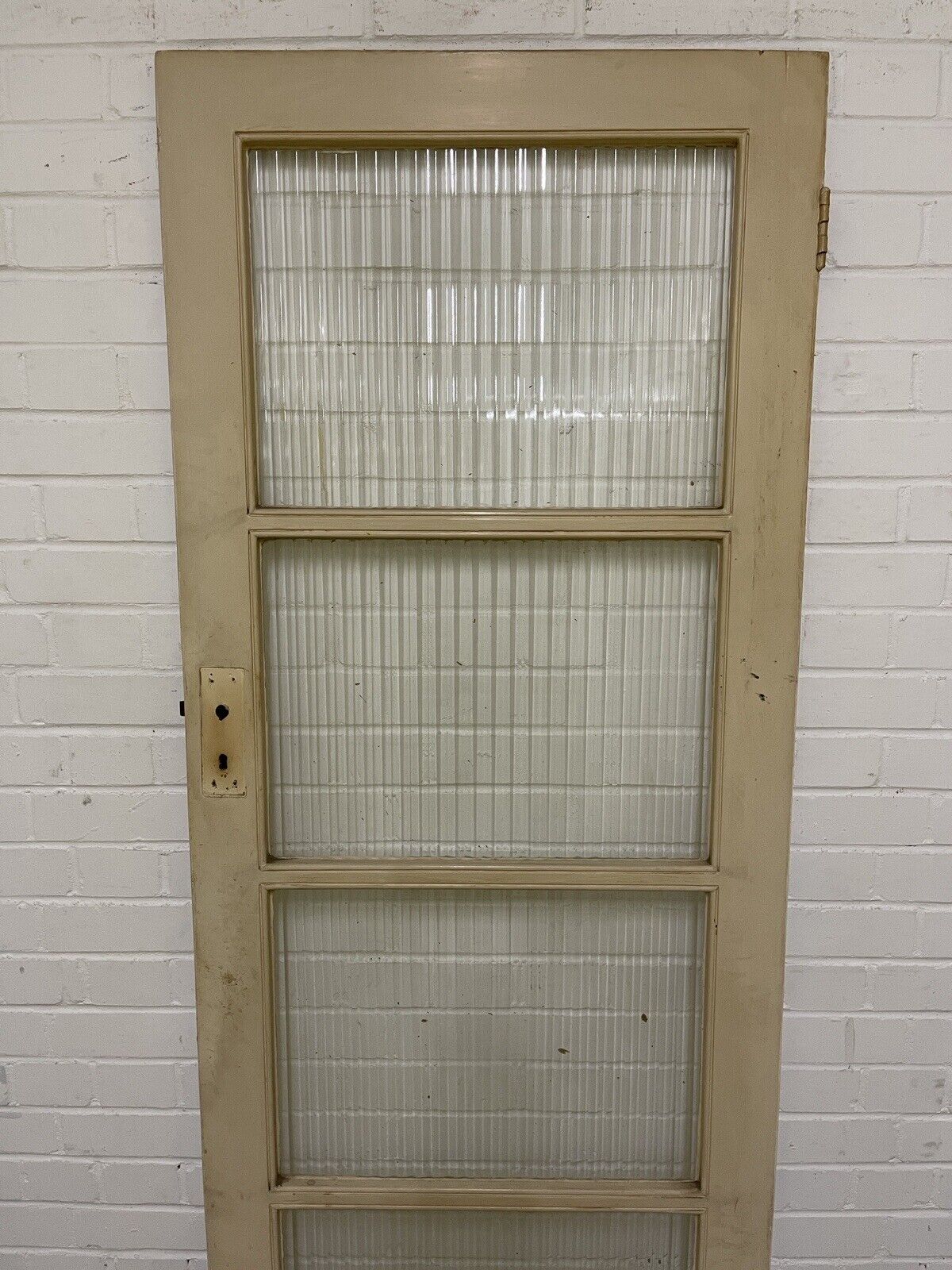 Reclaimed Reeded Glass Internal Or External Door 1905 x 710mm