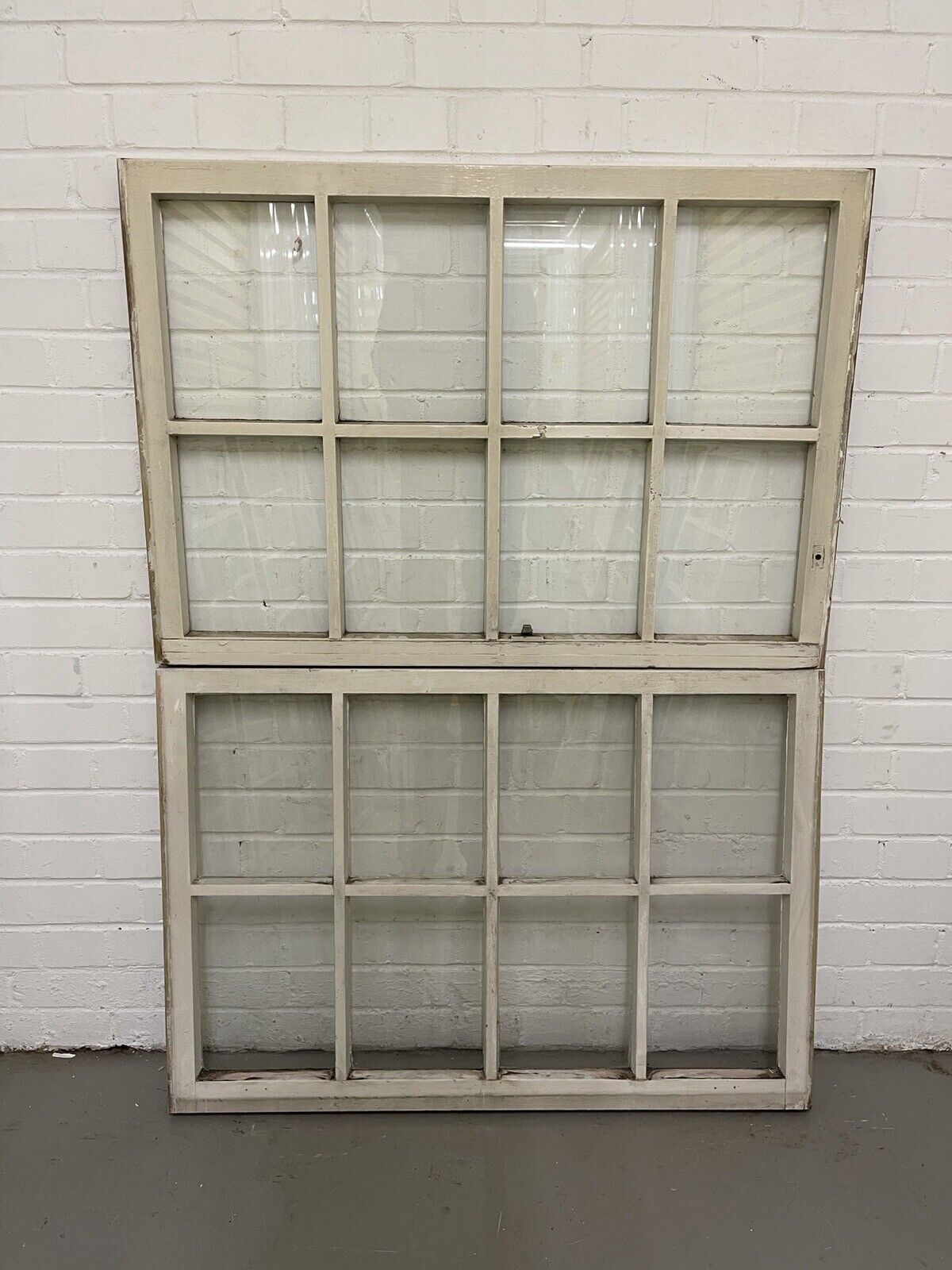 Pair of Modern Georgian 8 Panel Wooden Top Bottom Window 985 x 675 985 x 685