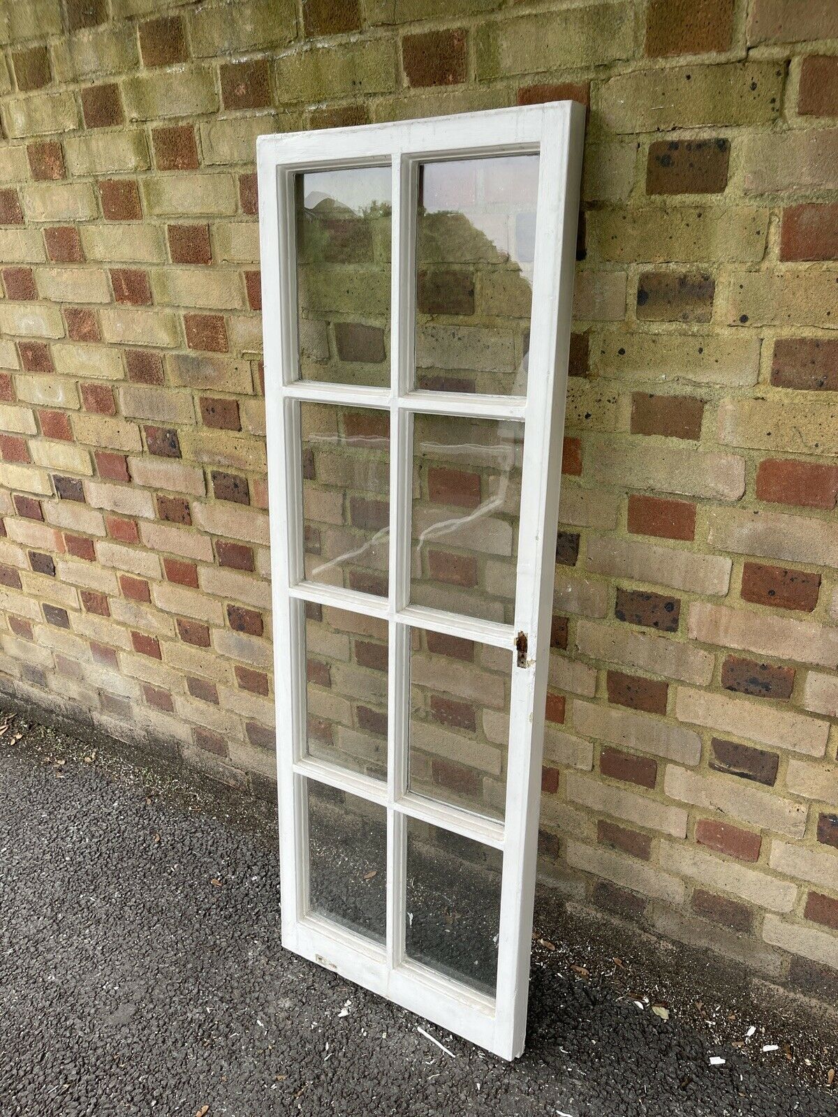 Reclaimed Old Georgian 8 Panel Wooden Window 1500 x 520mm