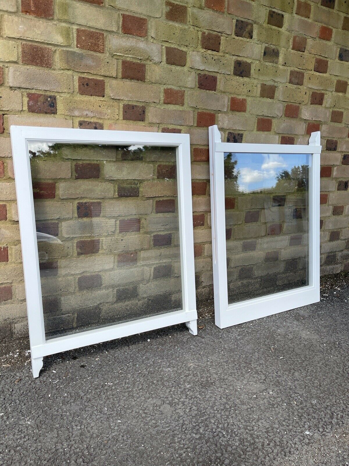 Modern Double Glazed Matching Wooden Sash Windows Top and Bottom