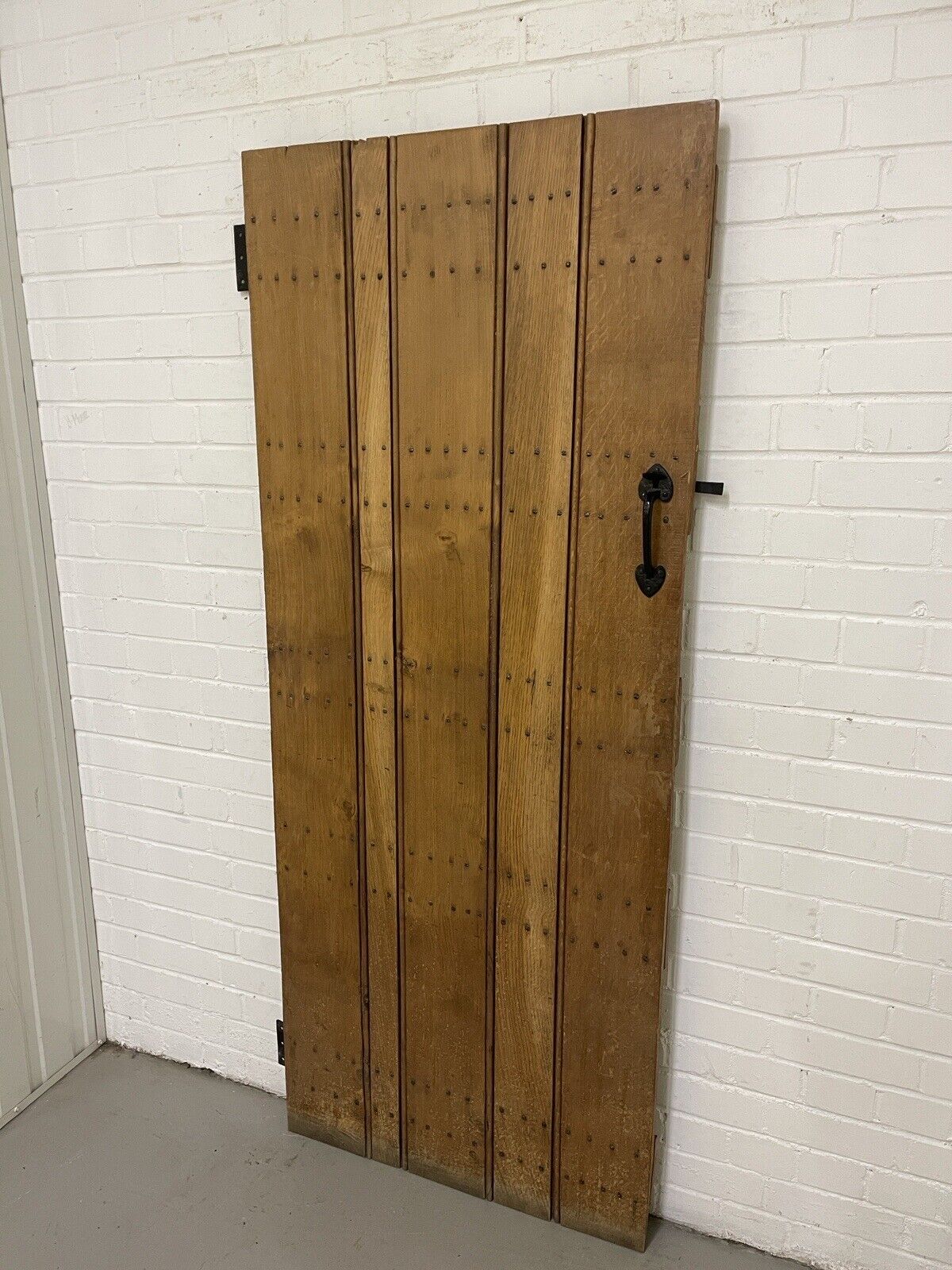 Reclaimed Oak Old Handmade Studded Ledge and Brace door 1840 x 760mm