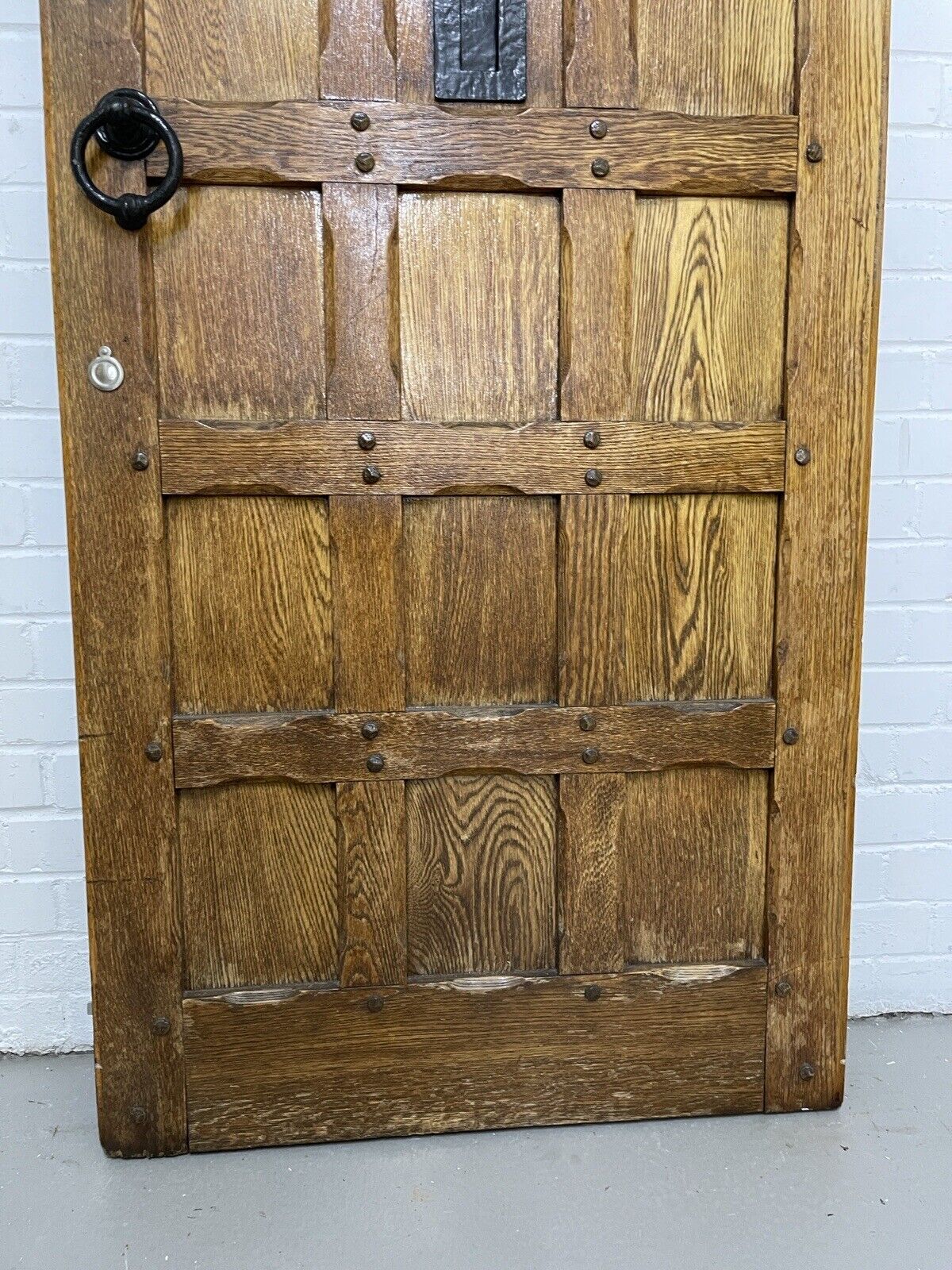 Reclaimed Oak Wooden Studded Front Door 2030 x 810mm