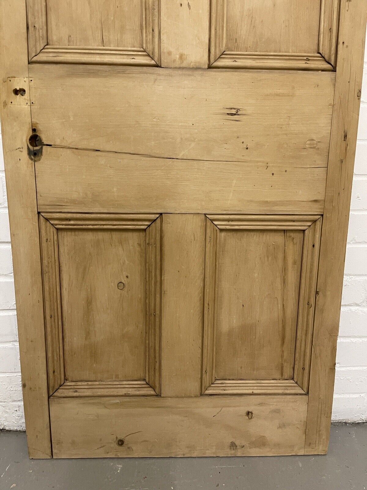 Original Vintage Reclaimed Victorian Pine Internal 4 panel Door 1840 x 675mm