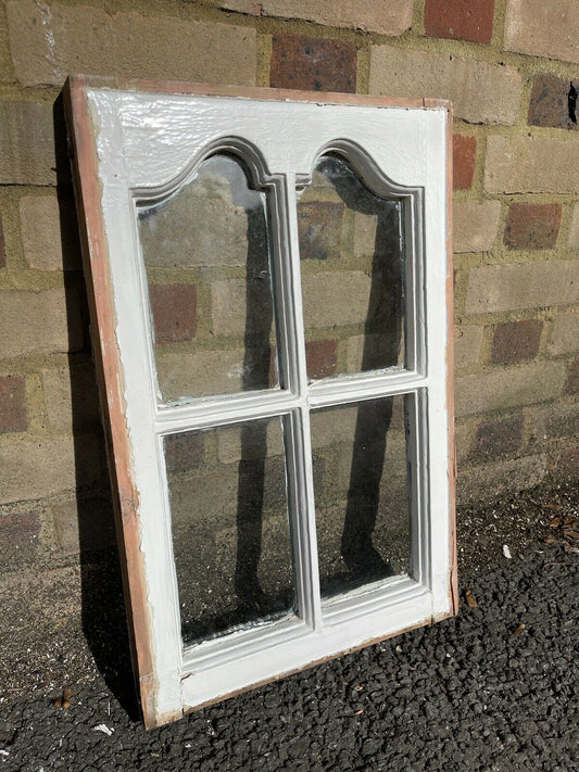 Reclaimed Old Edwardian Arch Sash Wooden Window 605 x 390mm