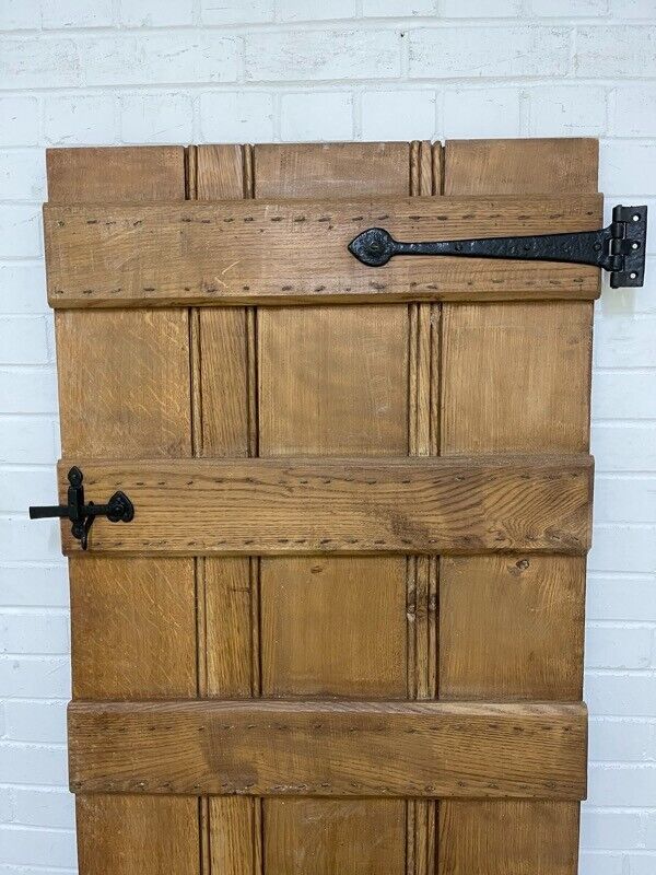 Reclaimed Oak Old Handmade Studded Ledge and Brace door 1840 x 760mm